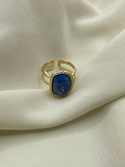 Blue Large Stone Ring