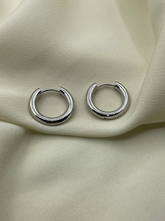 Mini Hoops Earrings Silver