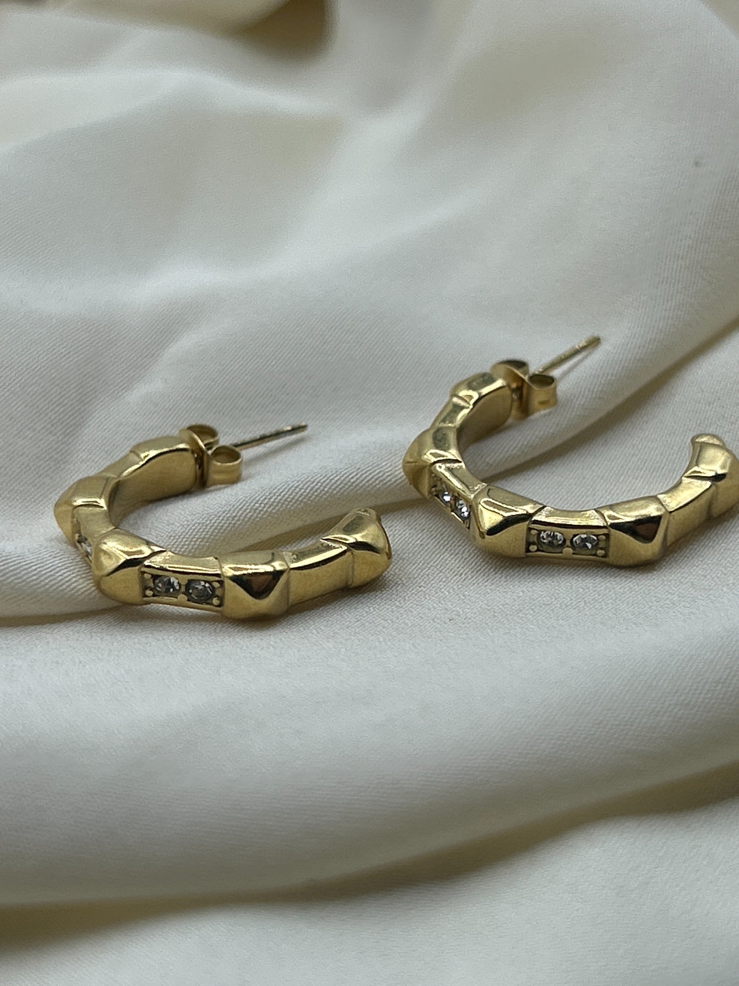 Gear Earrings Gold