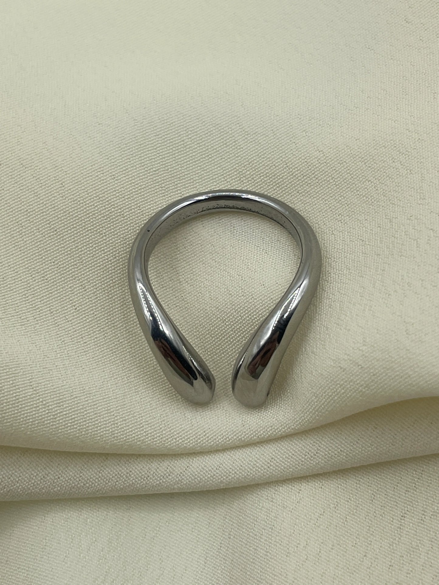 Open Collar Ring Silver