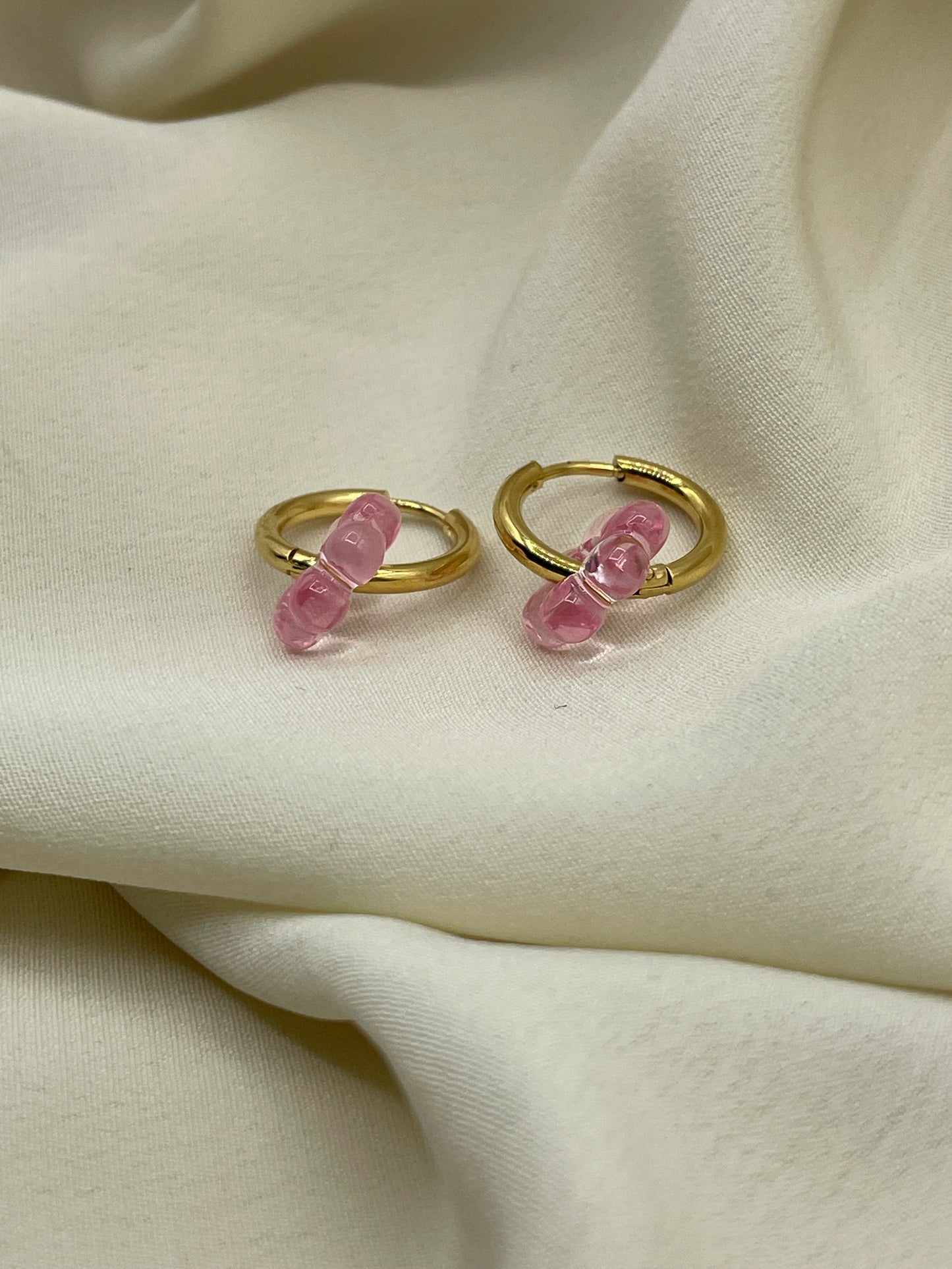 Pink Mini Flower Earrings