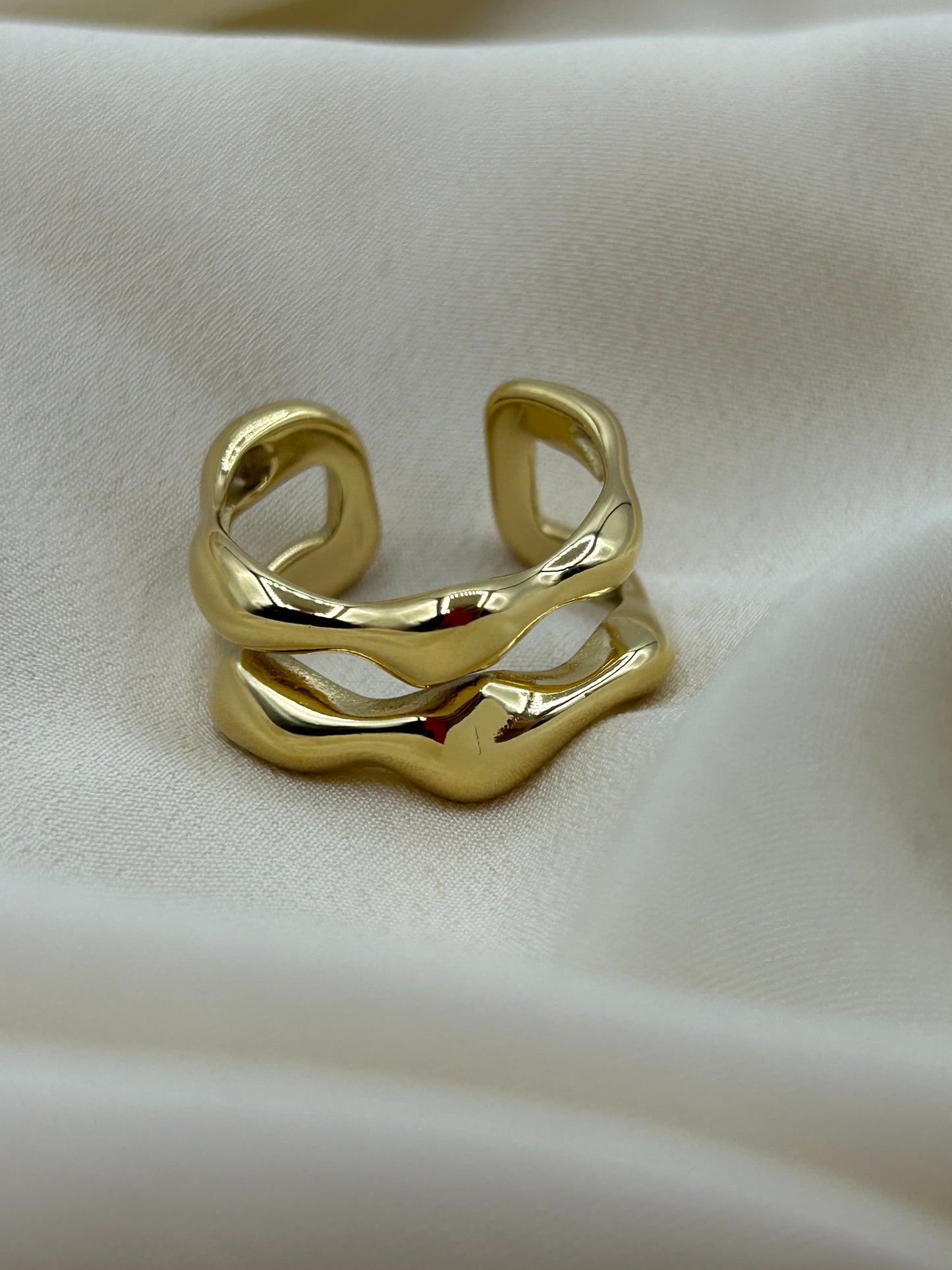 Thick Chain Ring Gold
