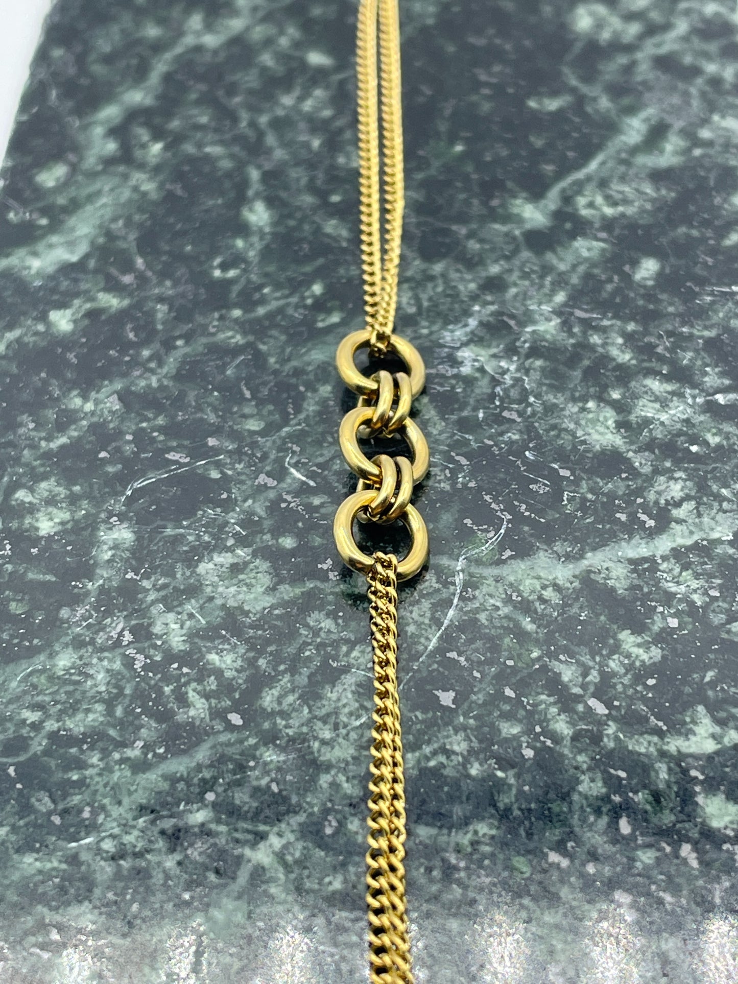 Triple Hanging Bracelet Gold