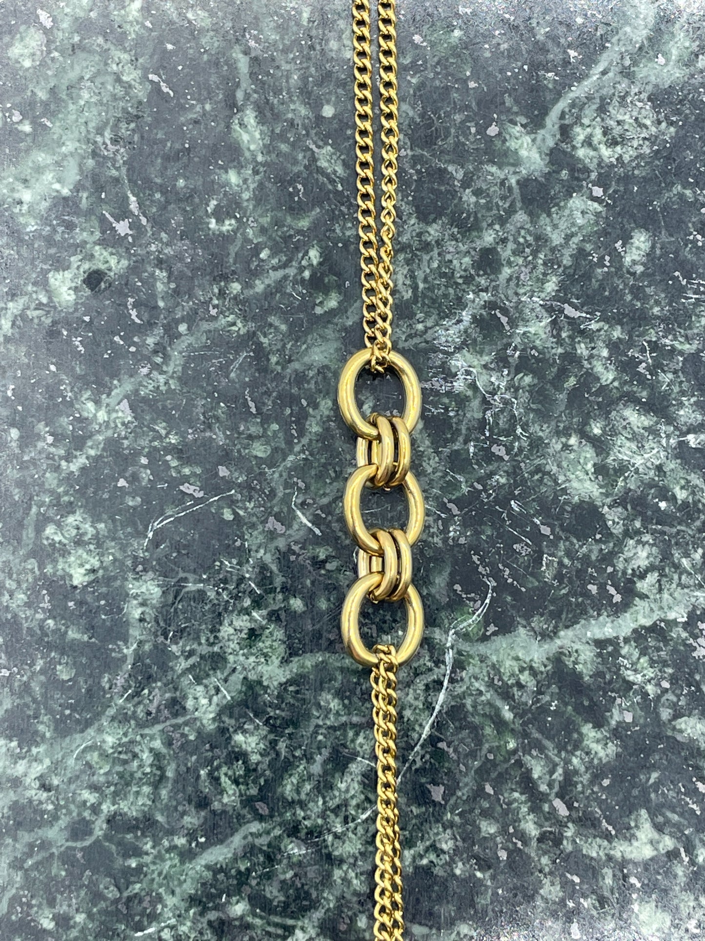 Triple Hanging Bracelet Gold