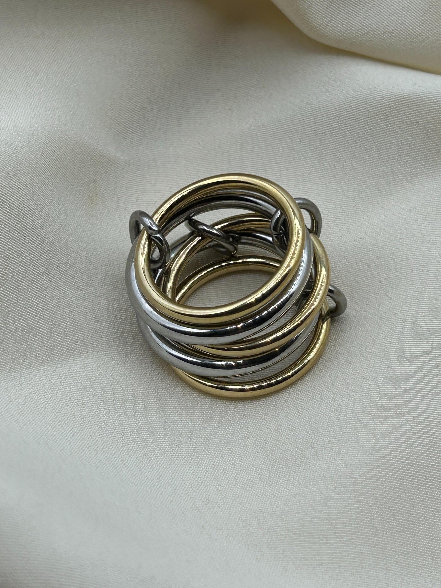 Bicolor Long Series Ring
