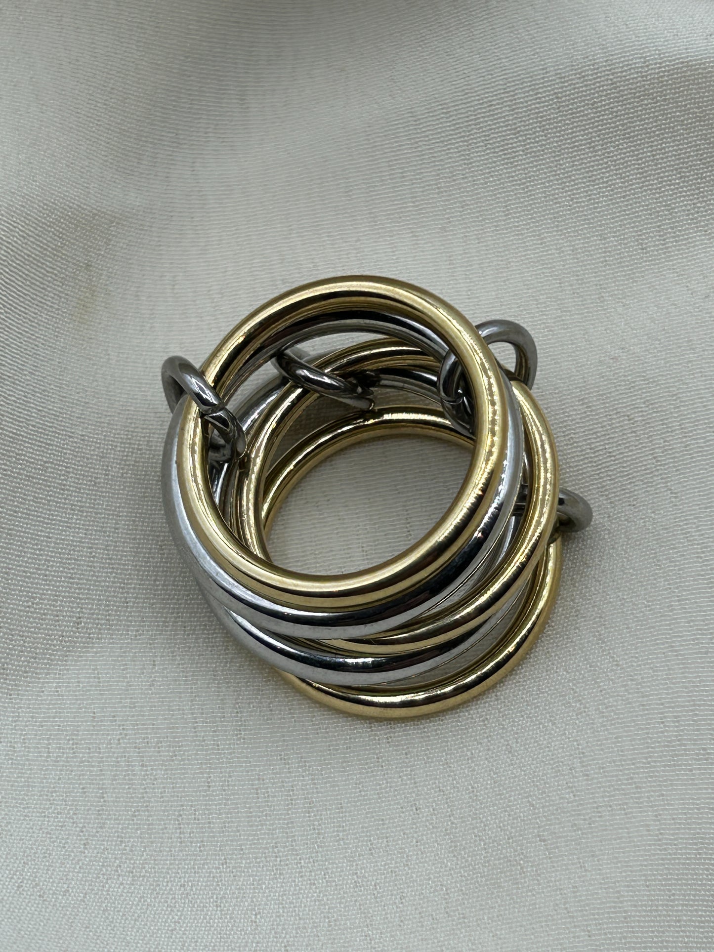 Bicolor Long Series Ring