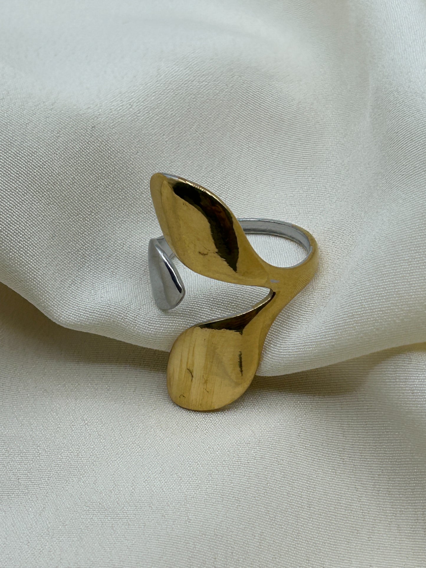 Bicolor Triple Flat Ring