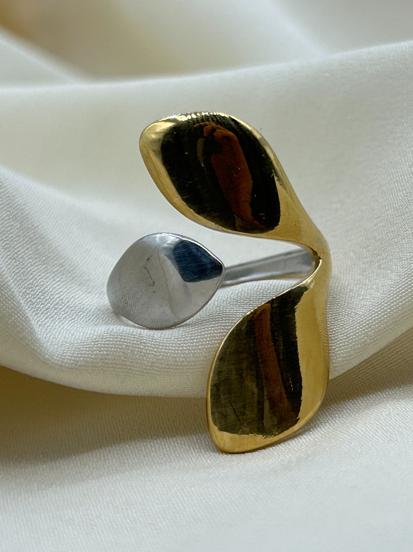 Bicolor Triple Flat Ring