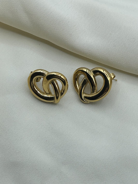 Bretzel Earrings Gold