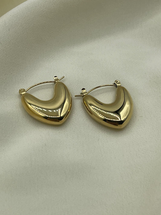 Chevron Earrings Gold