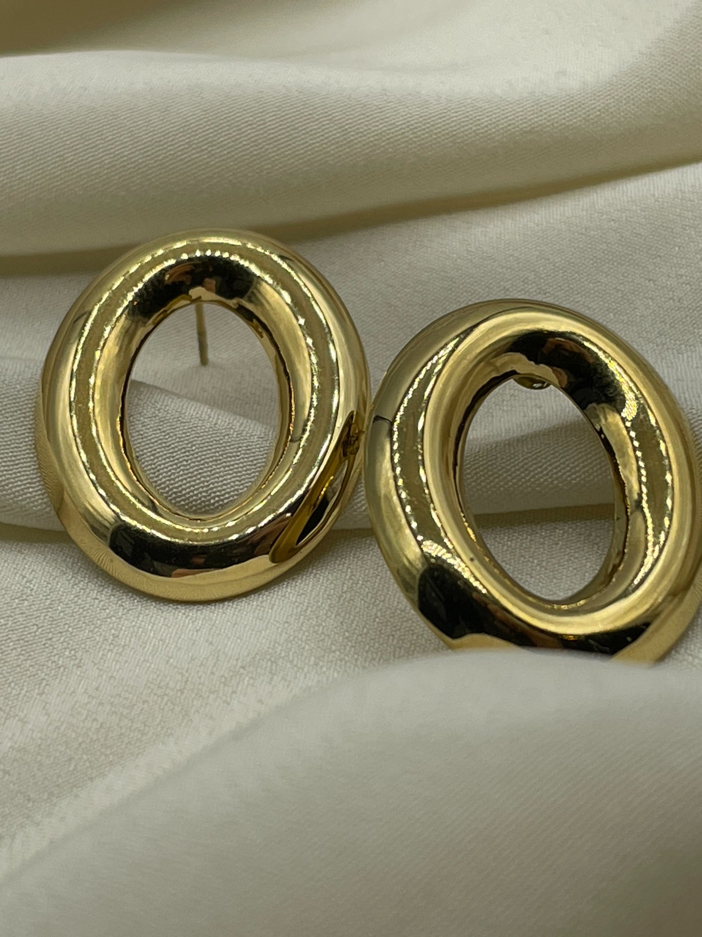 Circle Gold Earrings