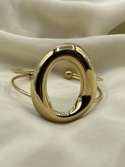 Distorted Circle Jonc Bracelet