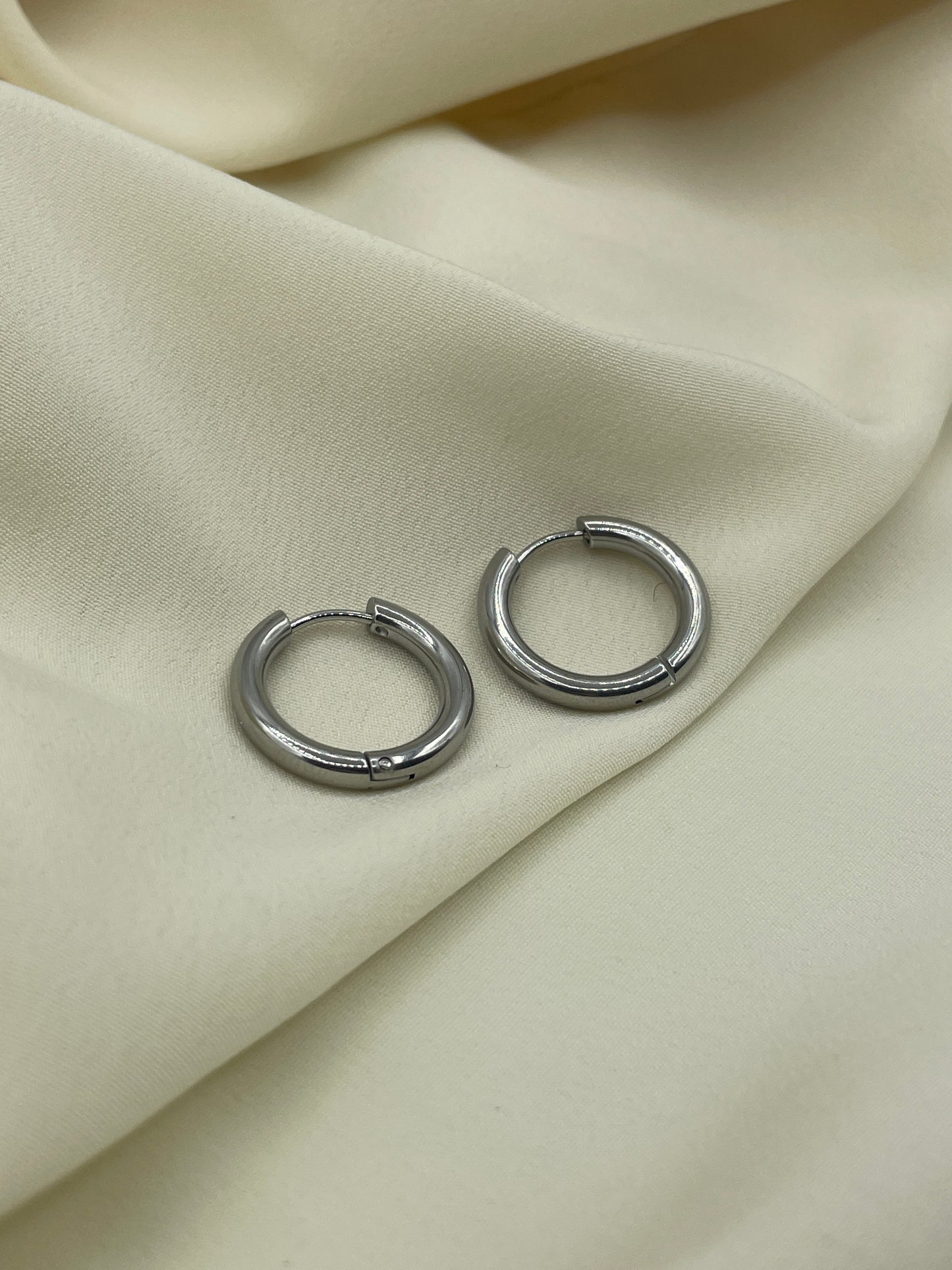 Classic Hoops Earrings Silver