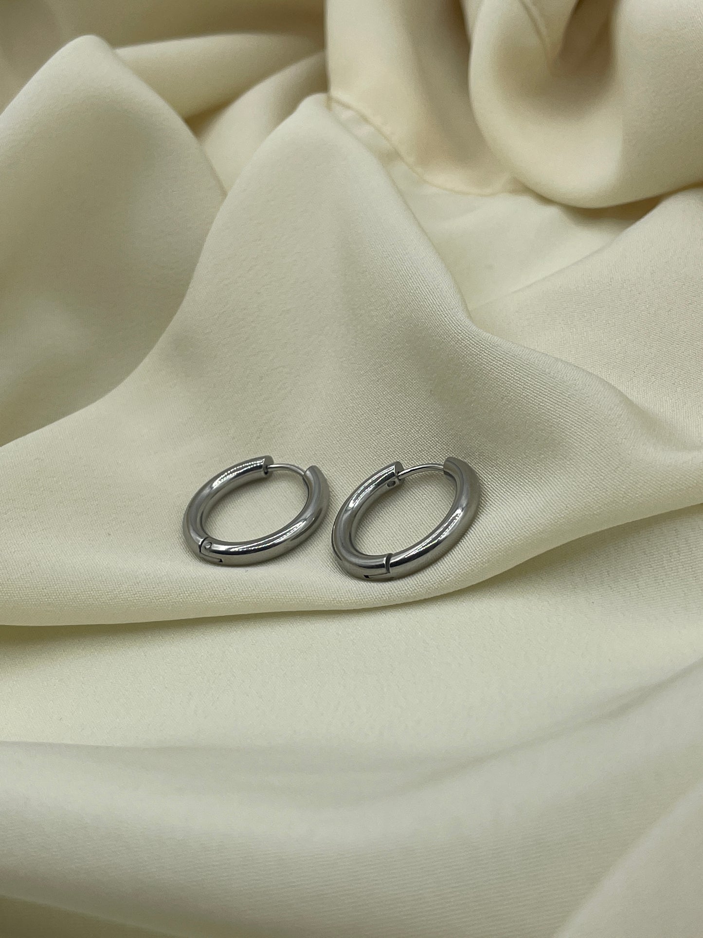 Classic Hoops Earrings Silver