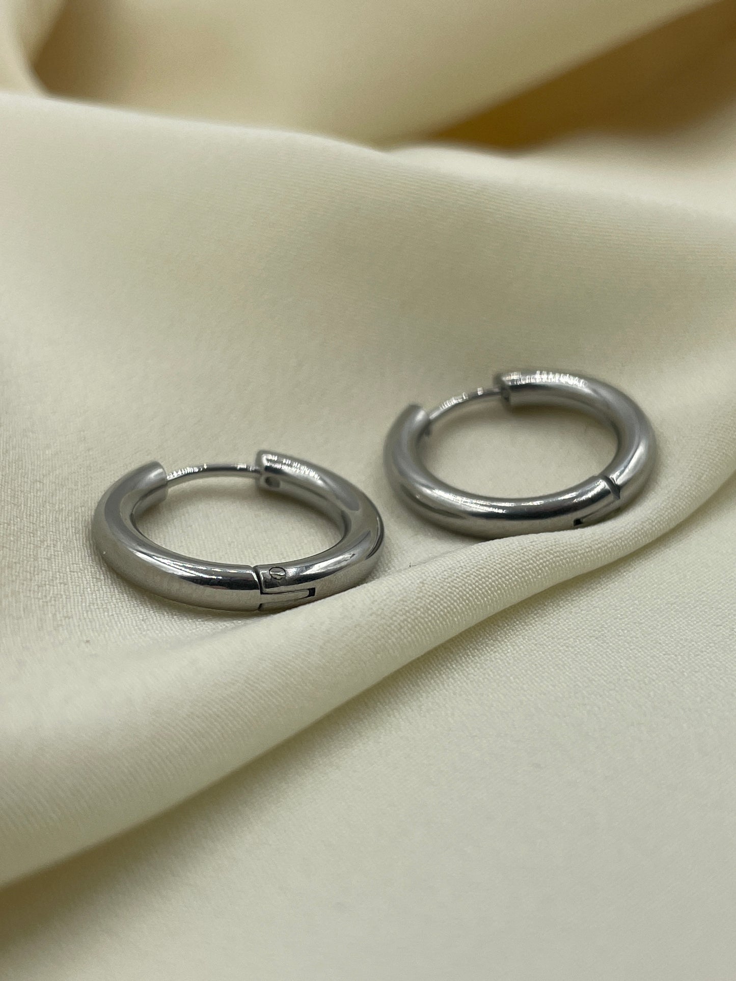 Classic Hoops Earrings Silver