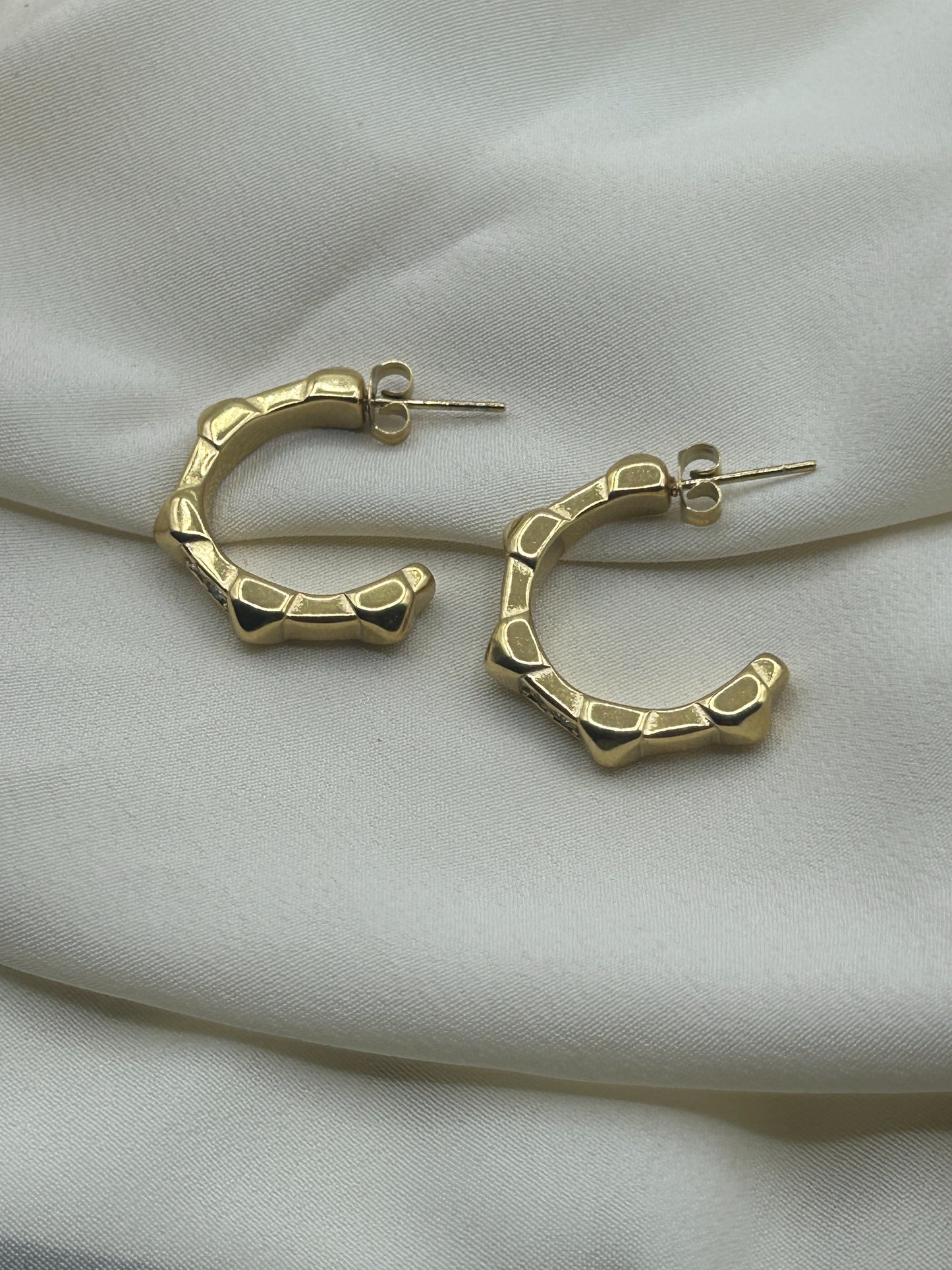 Gear Earrings Gold