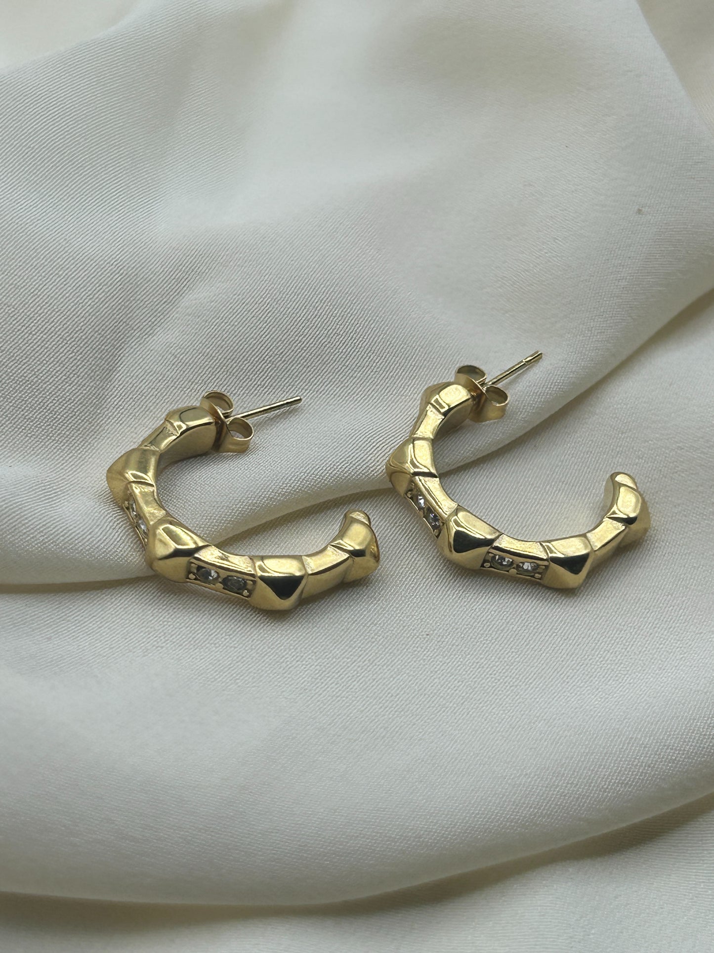 Gear Earrings Gold