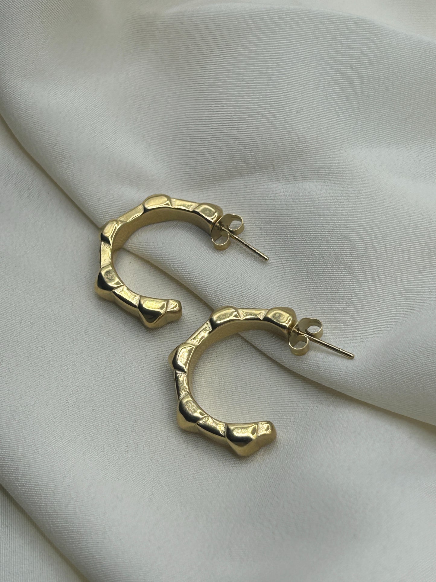 Gear Earrings Gold