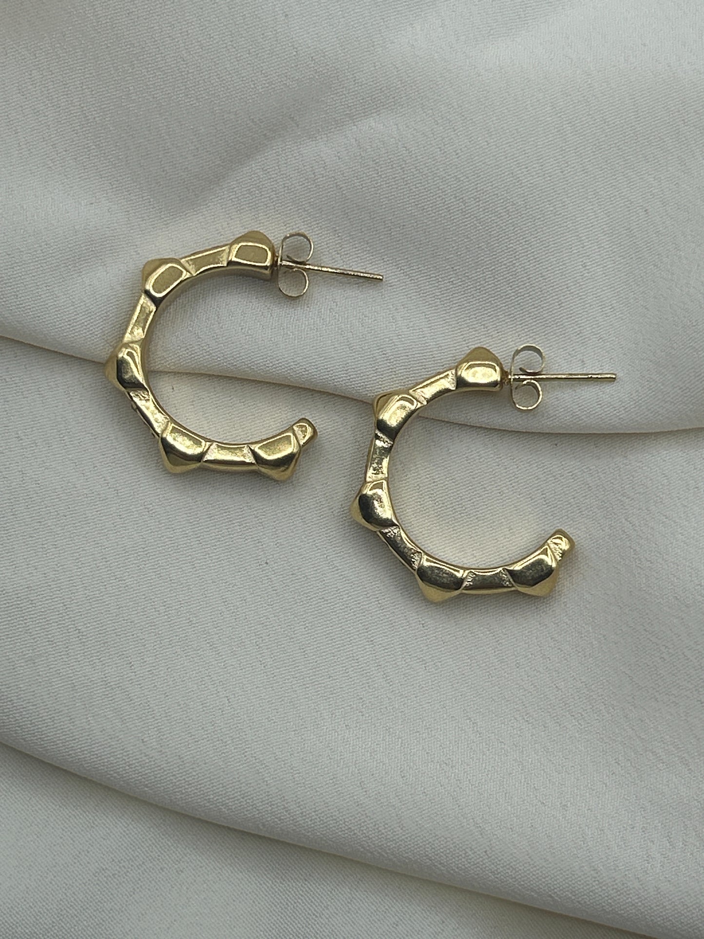 Gear Earrings Gold