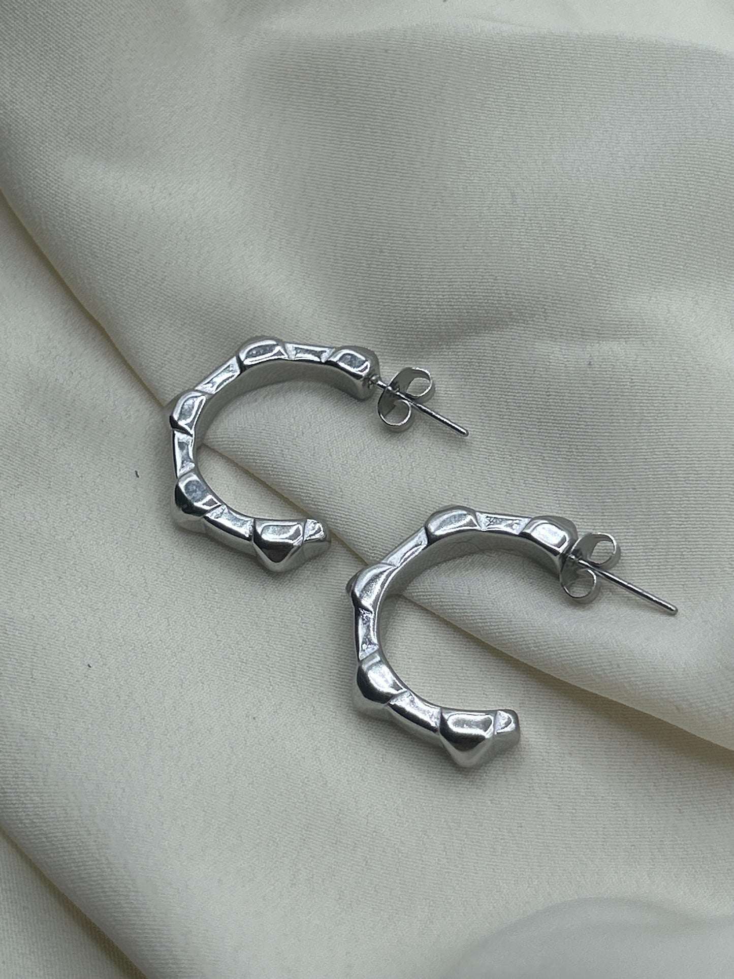 Gear Earrings Silver