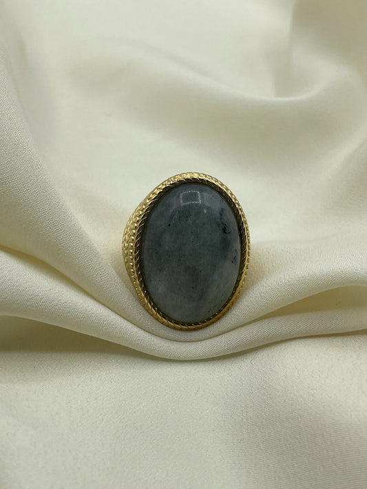 Grey Large Stone Ring