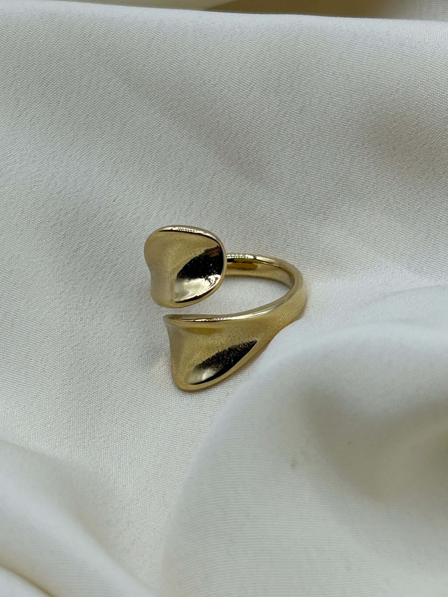 Hollow Enlacing Ring Gold
