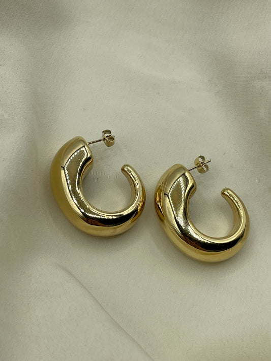 Horn Earrings Gold