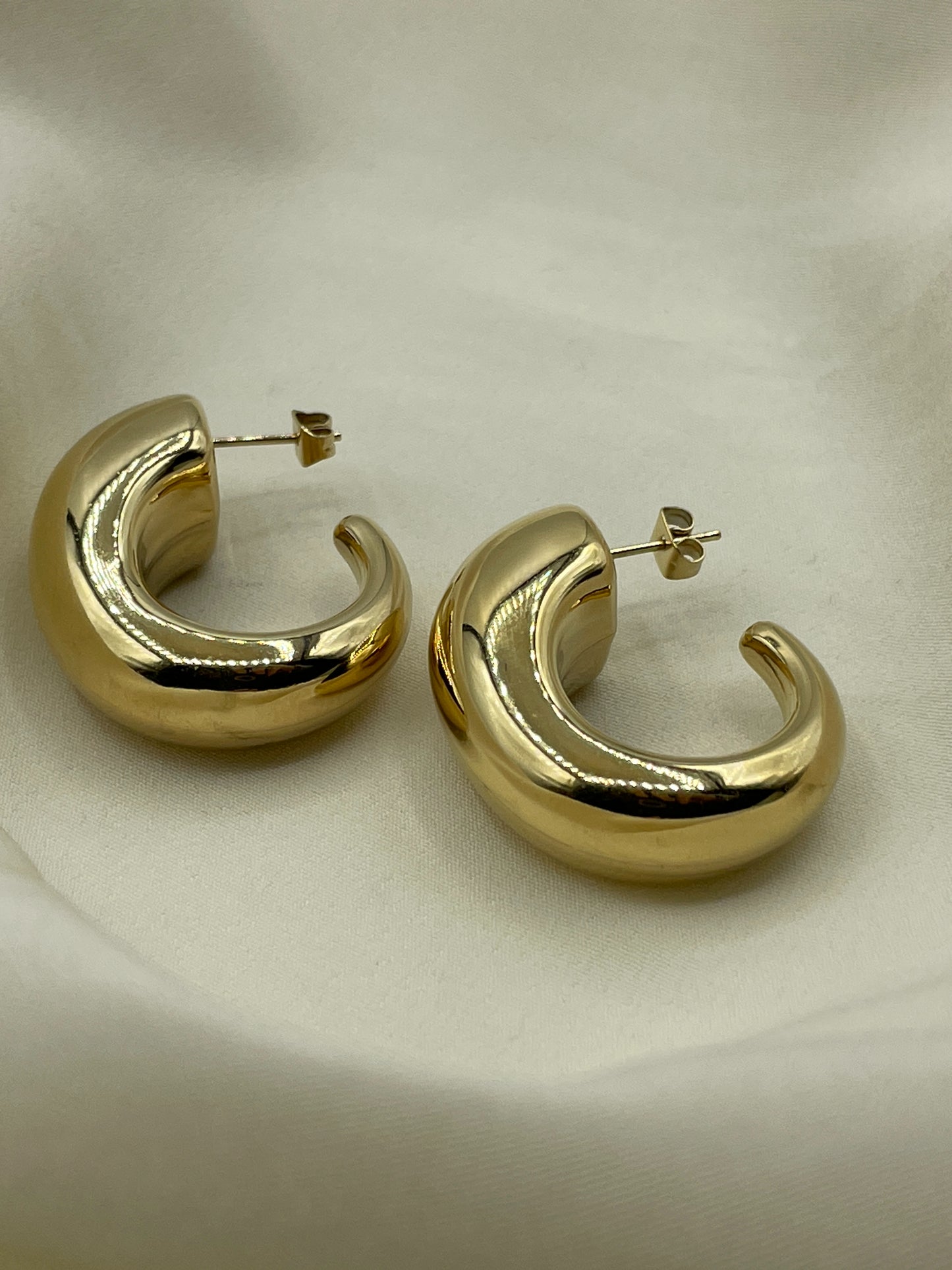 Horn Earrings Gold