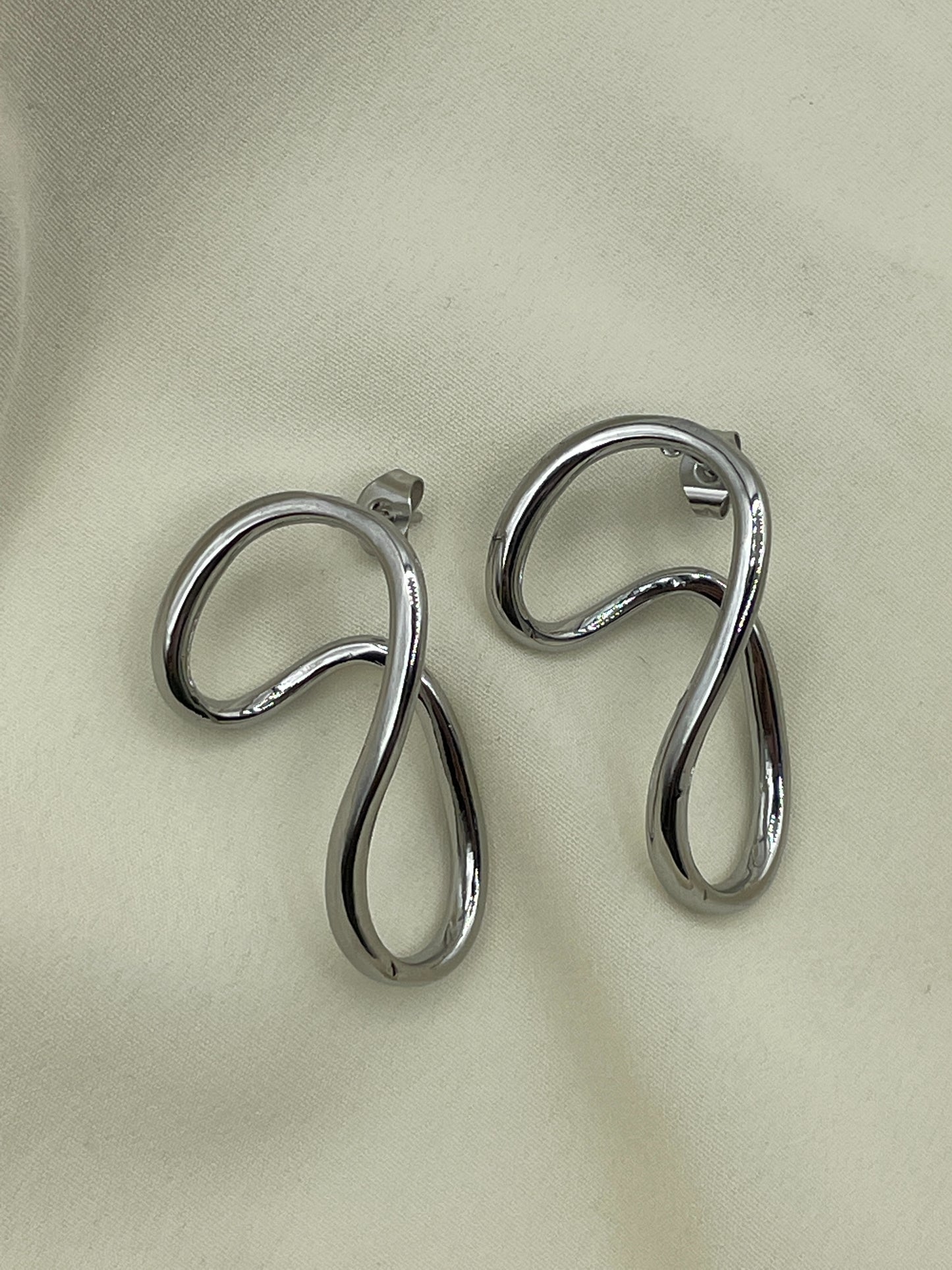 Infinity Earrings Silver