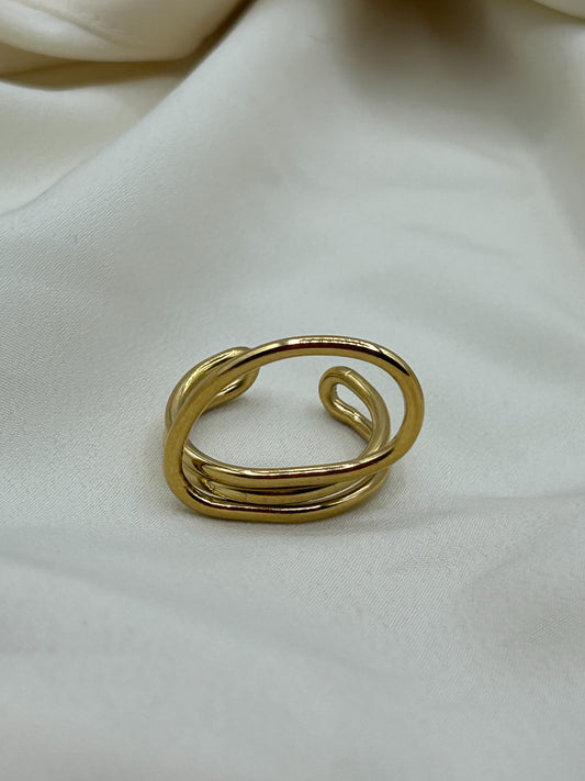 Large Loop Ring Gold