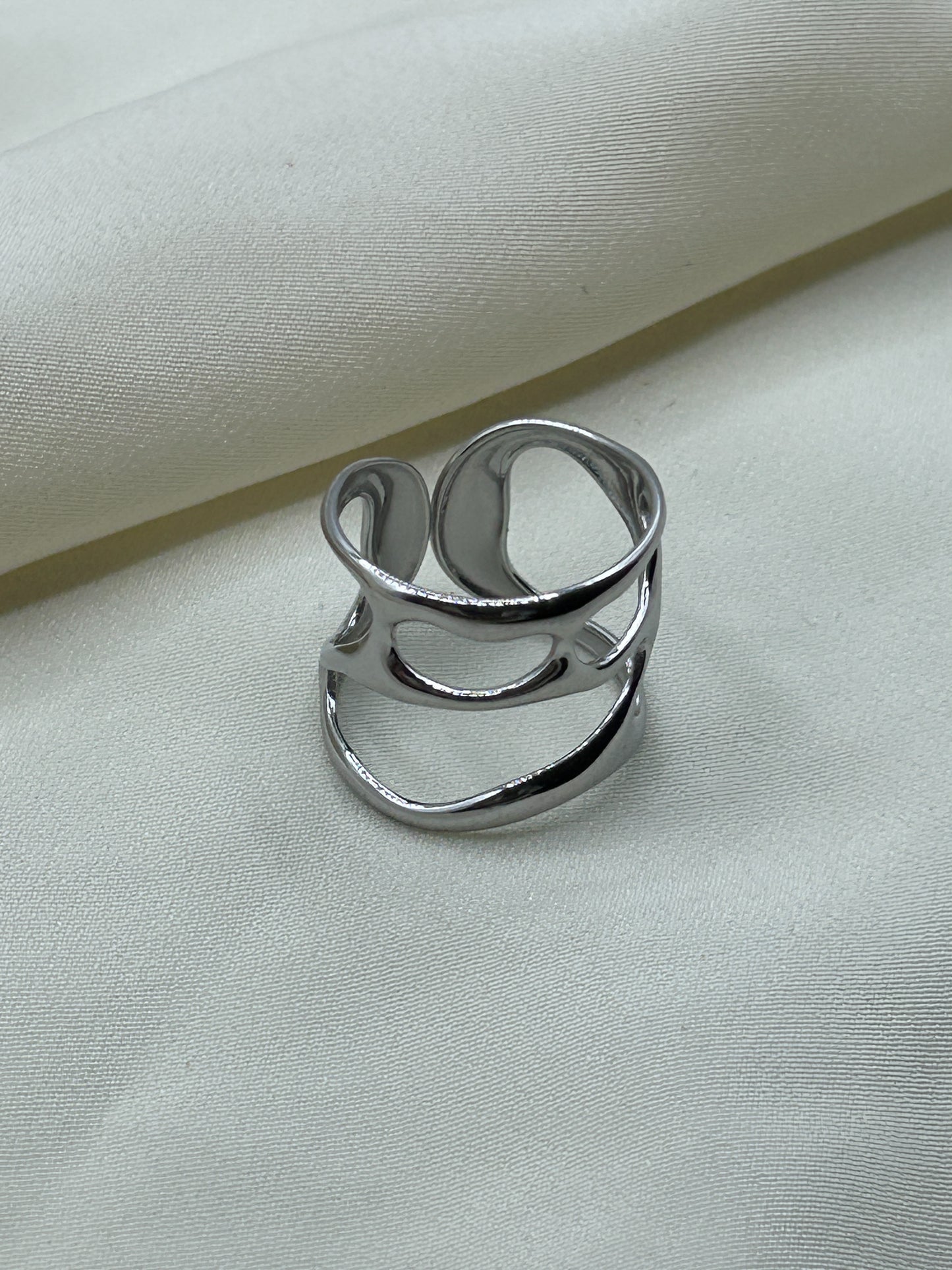 Lava Ring Silver