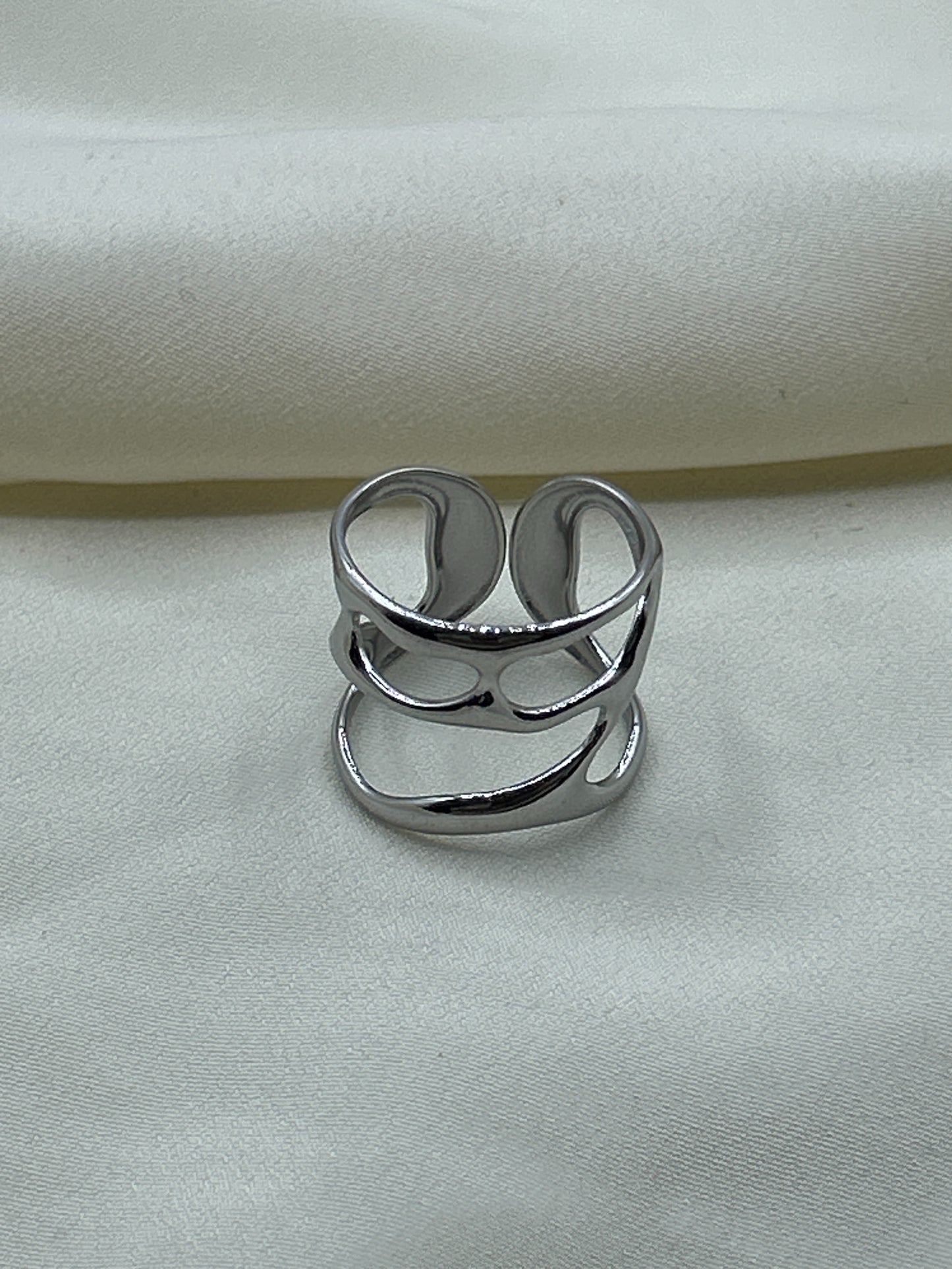 Lava Ring Silver