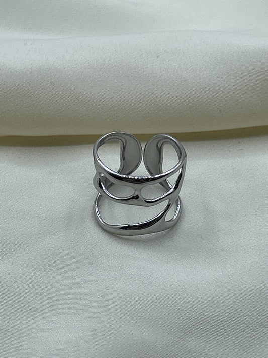 Lava Ring Silver
