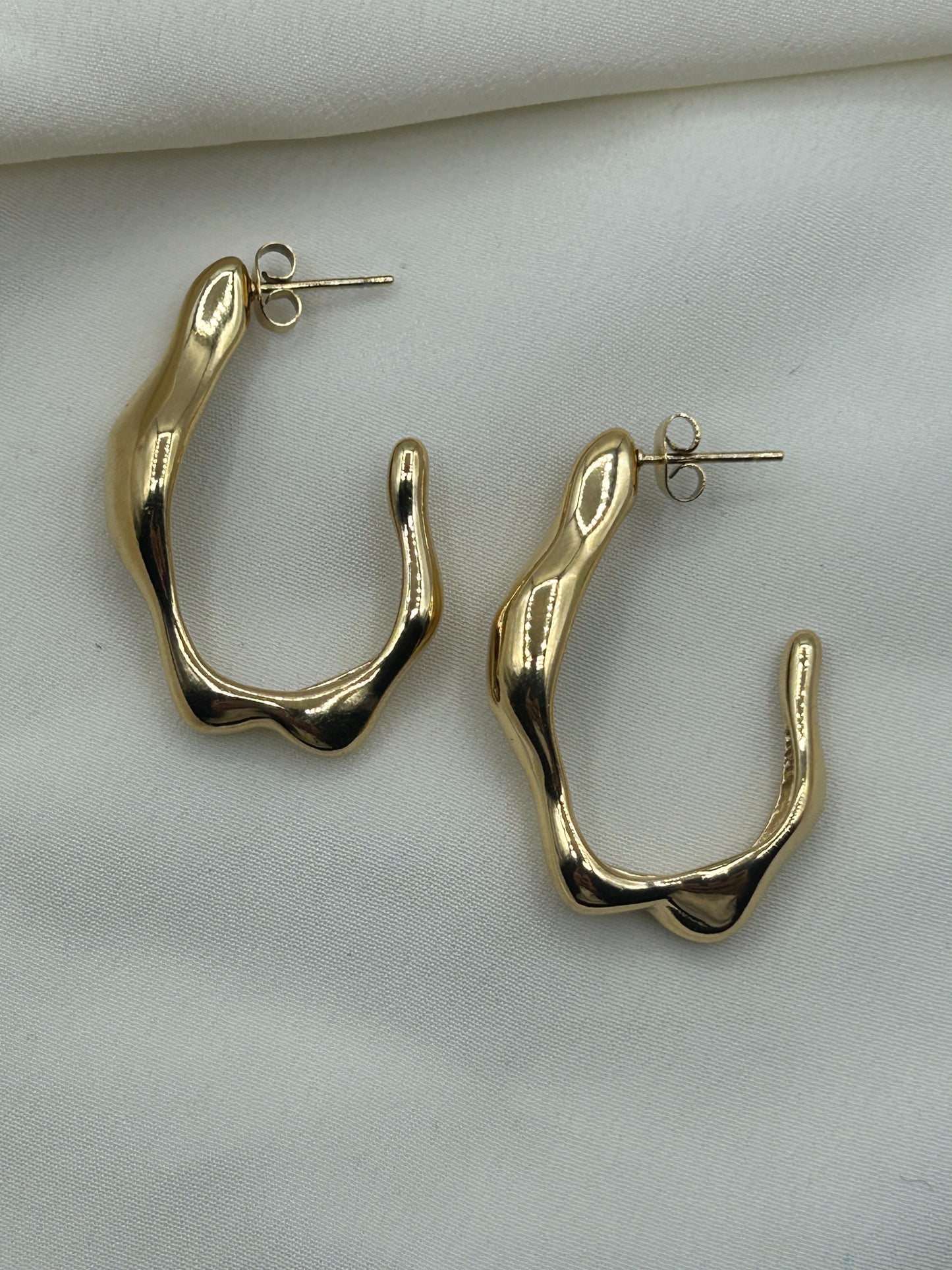 Liquid Earrings Gold