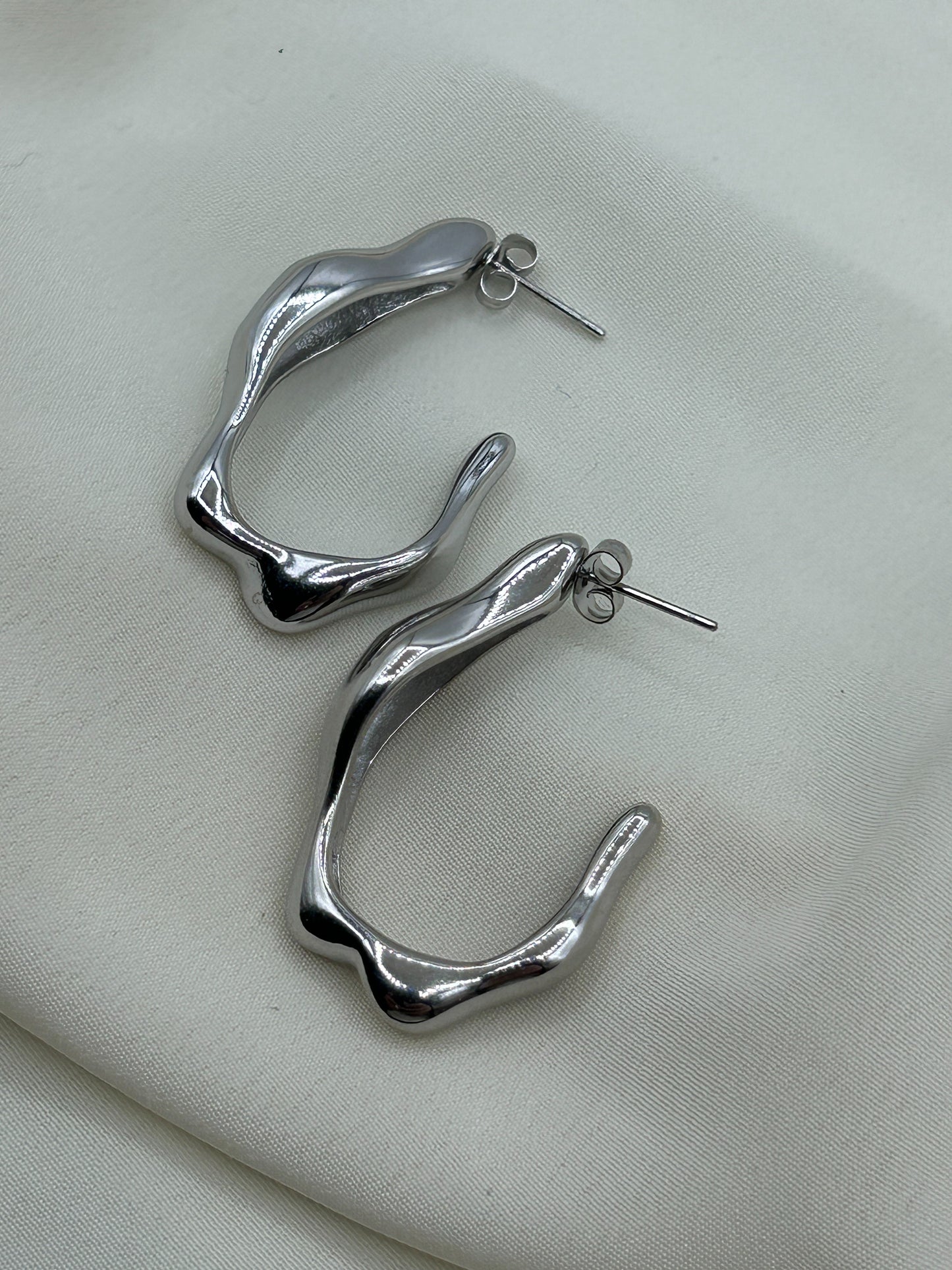 Liquid Earrings Silver