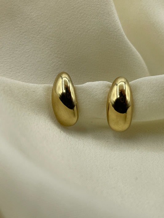 Mini Beans Earrings Gold