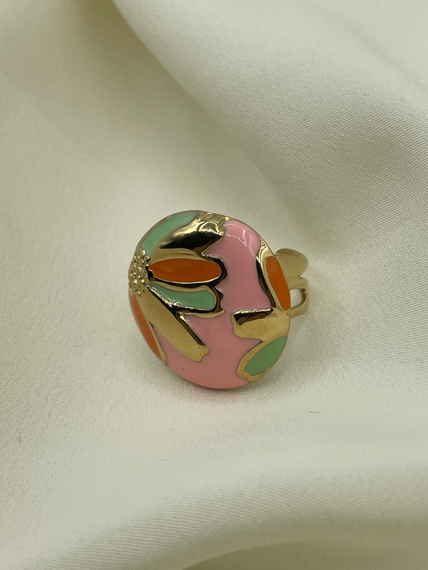 Pink Woodstock Ring