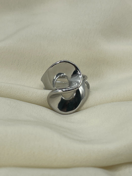 Ribon Silver Ring