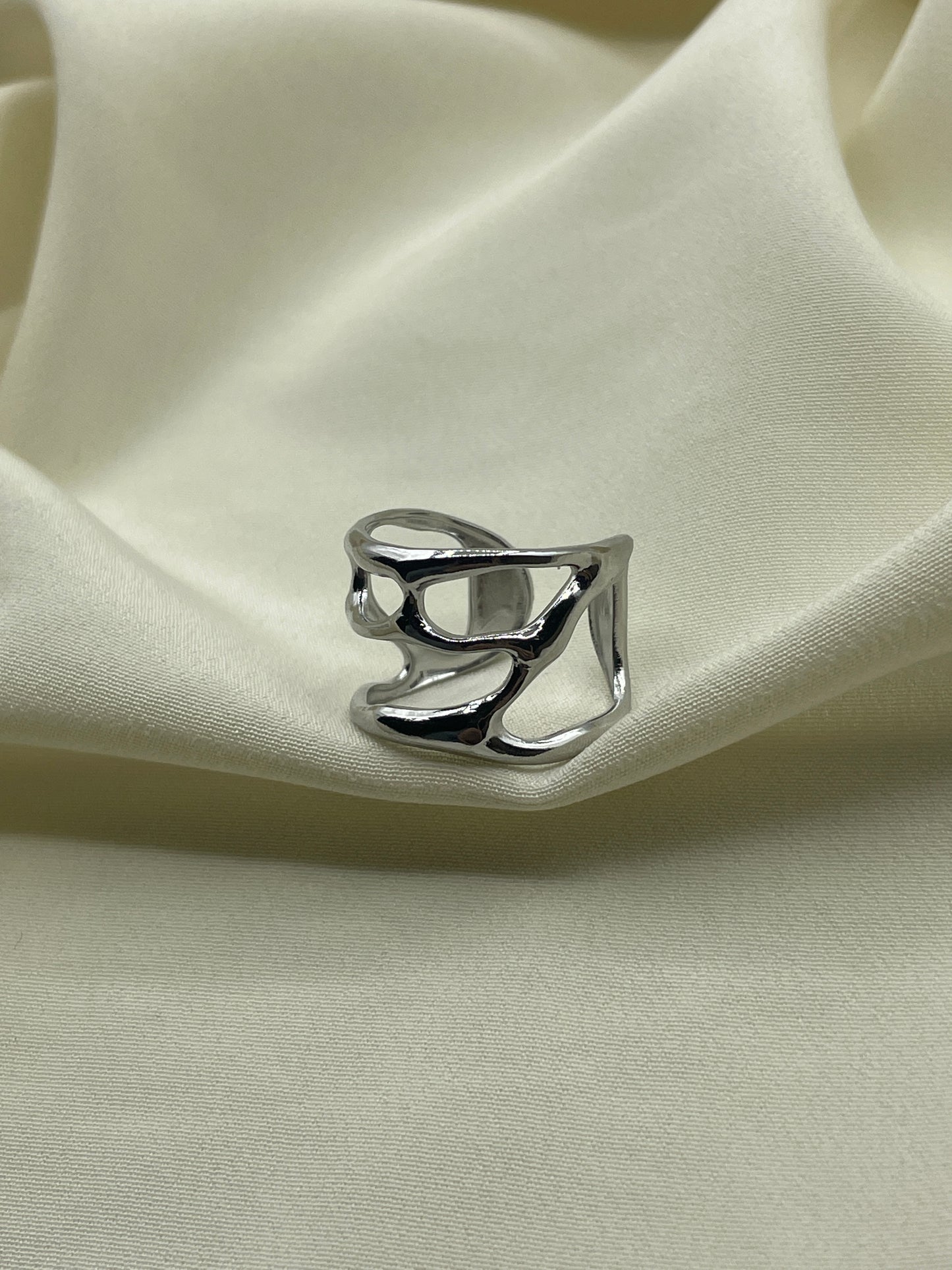 Lava Ring Silver