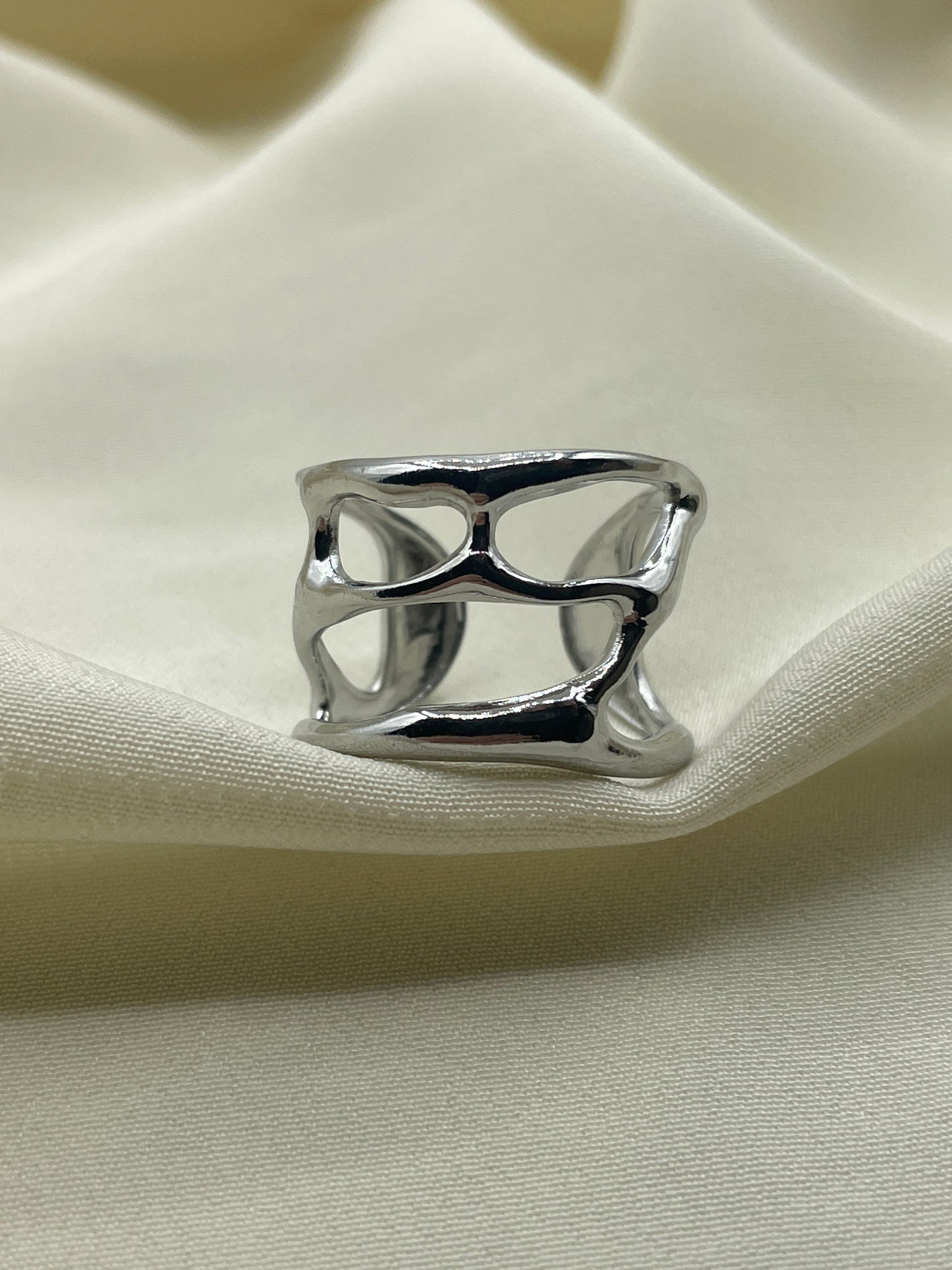 Lava Ring Silver