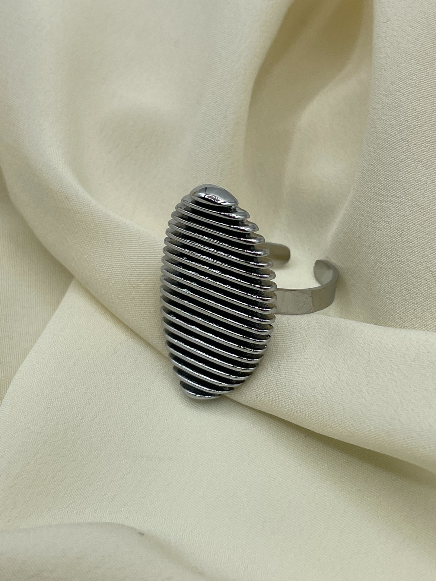 Silver Zebra Ring