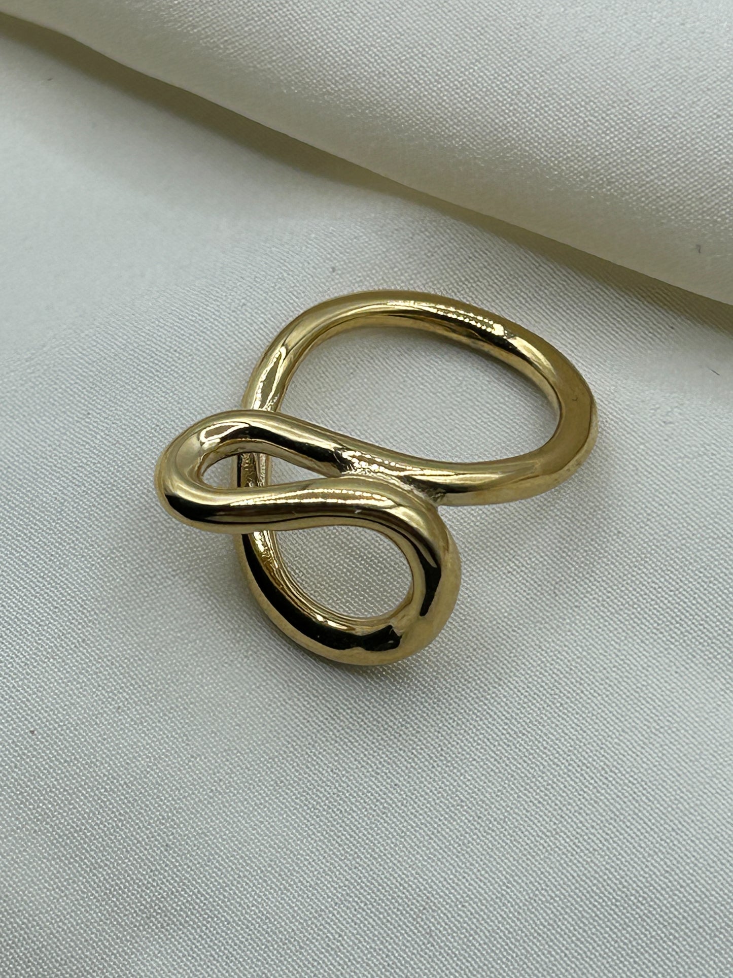 Tangled Line Ring Gold