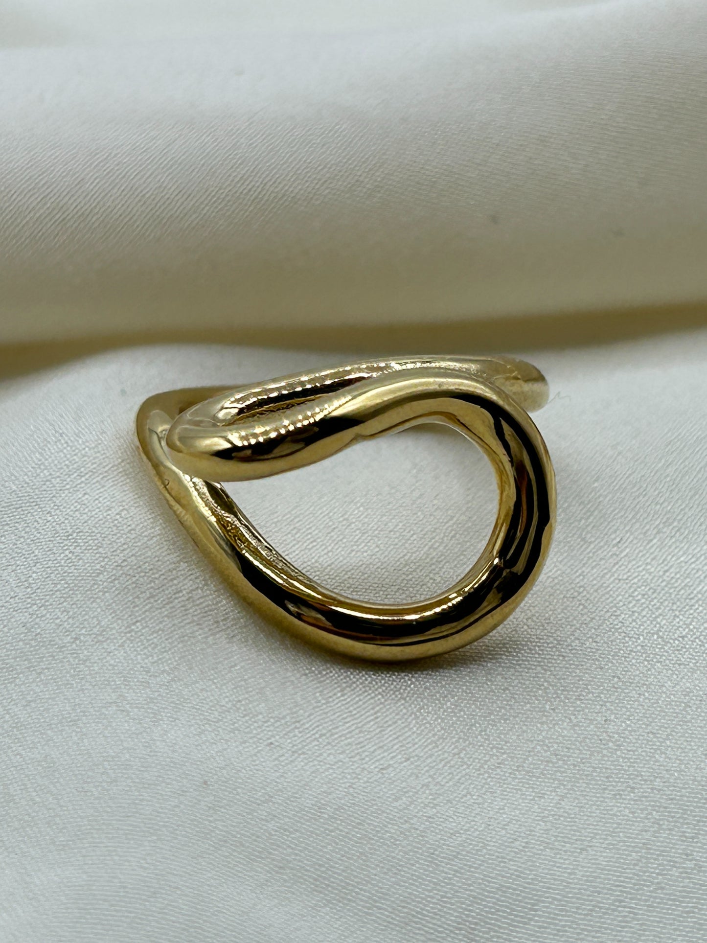 Tangled Line Ring Gold