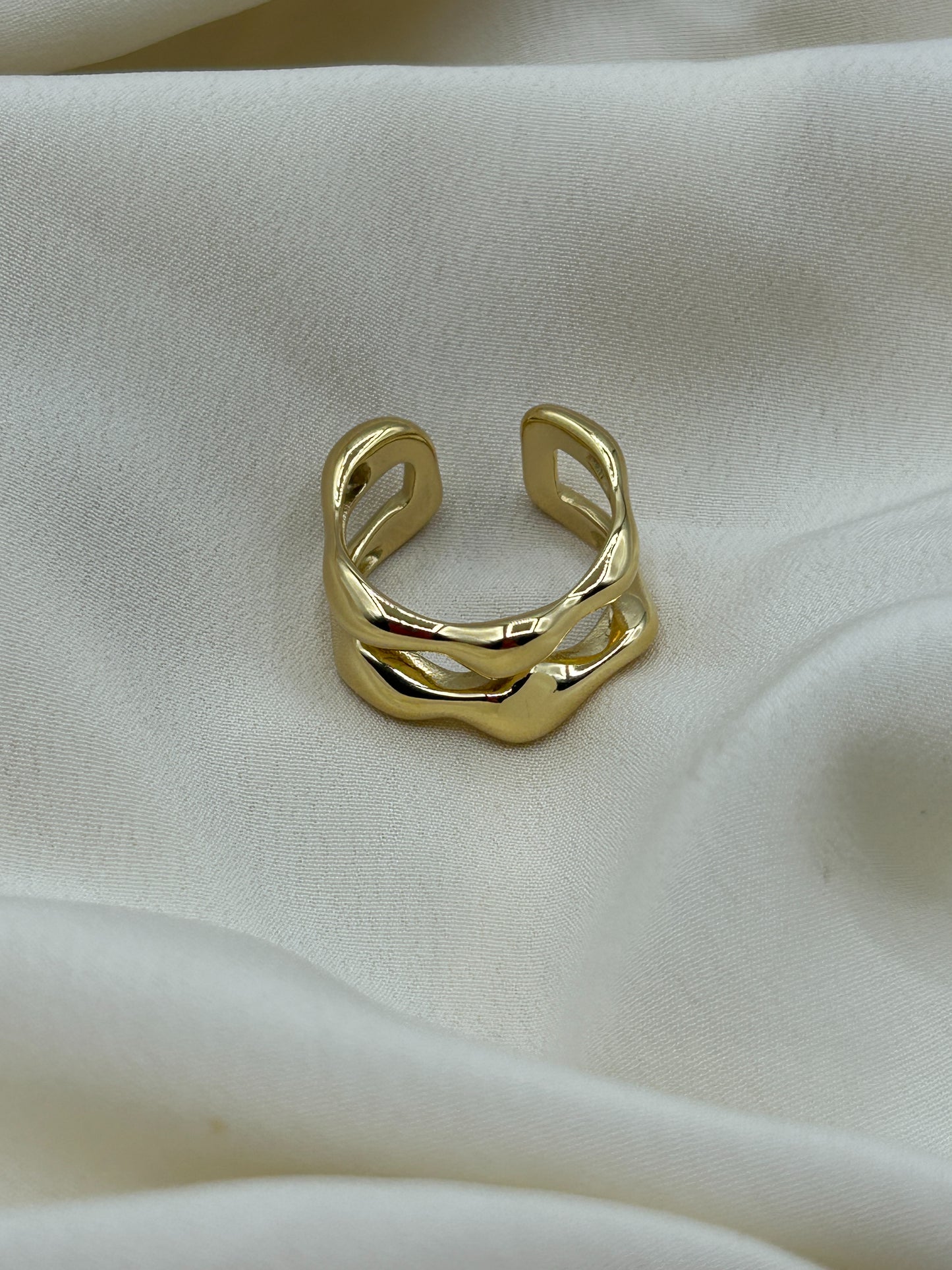 Thick Chain Ring Gold