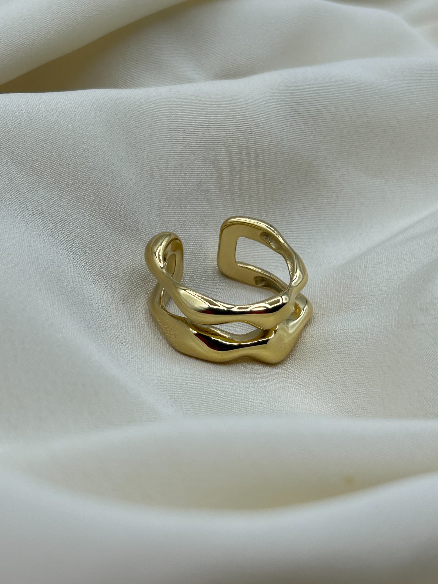 Thick Chain Ring Gold