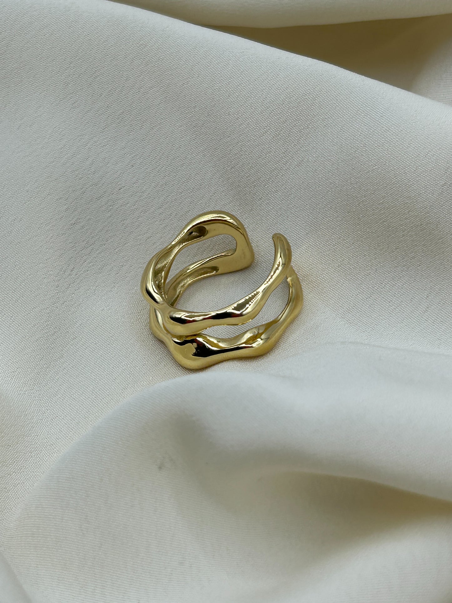 Thick Chain Ring Gold