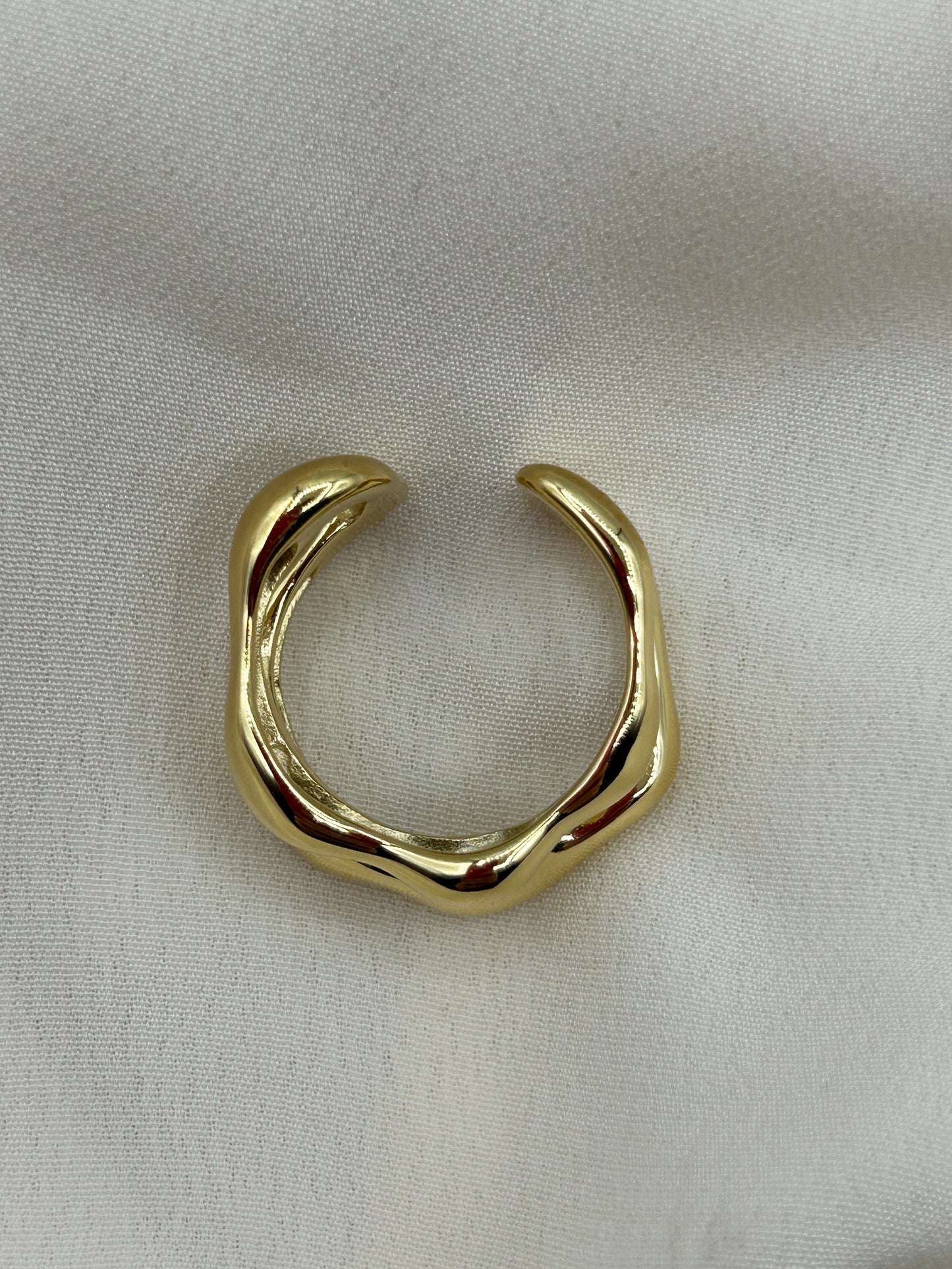 Thick Chain Ring Gold