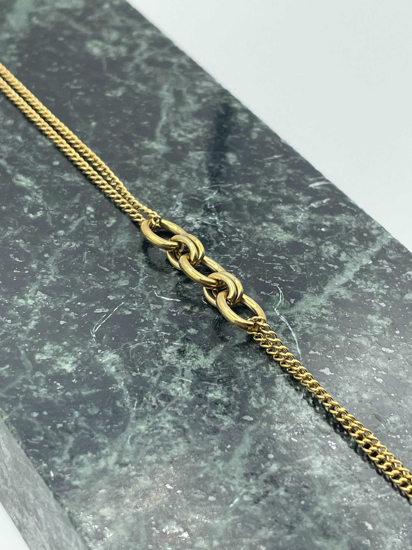 Triple Hanging Bracelet Gold