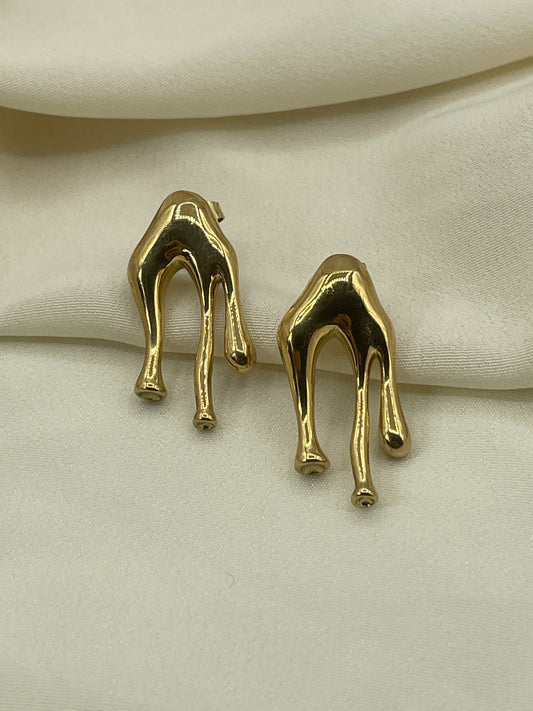 Triple Liquid Gold Earrings