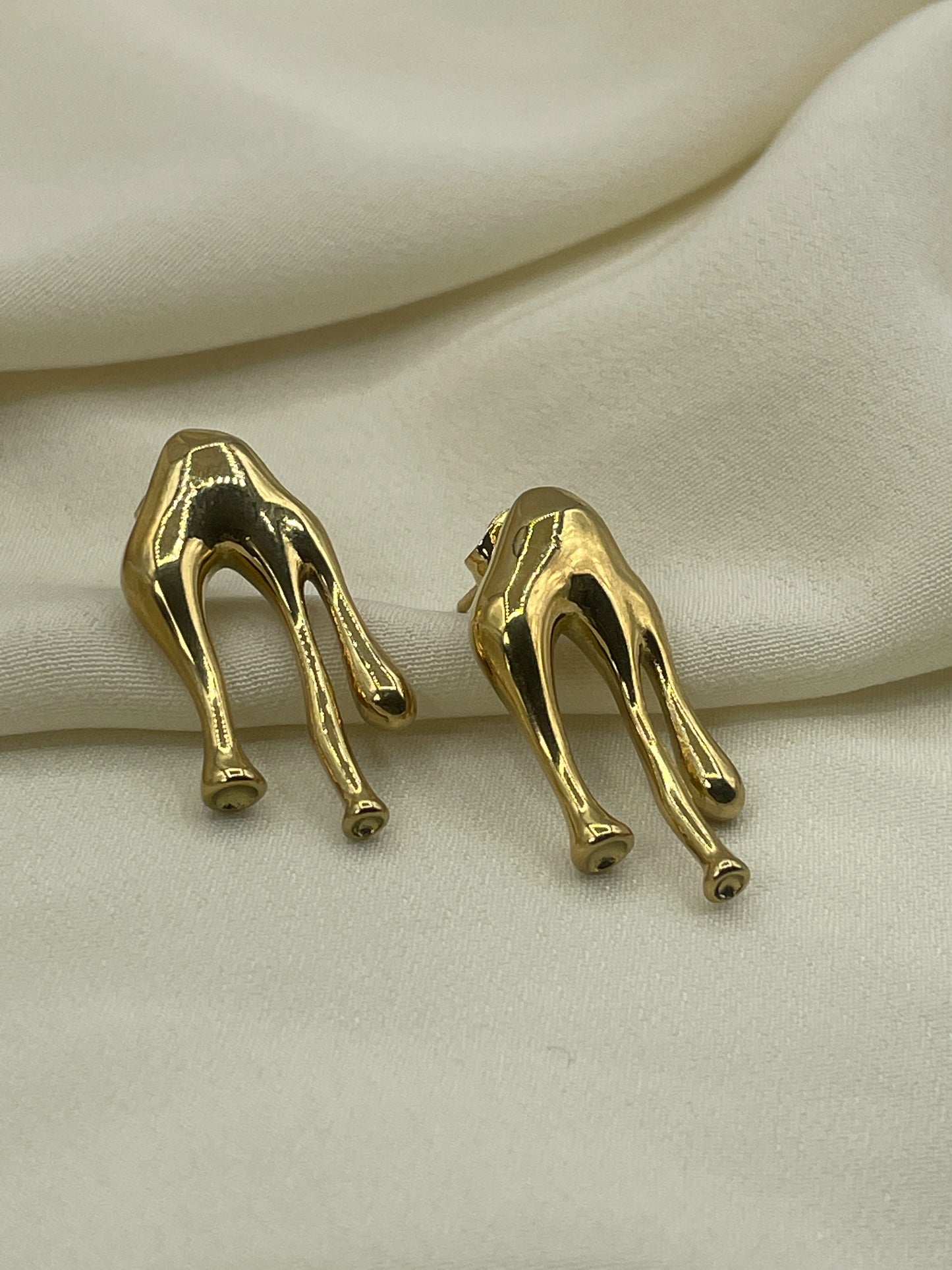 Triple Liquid Gold Earrings